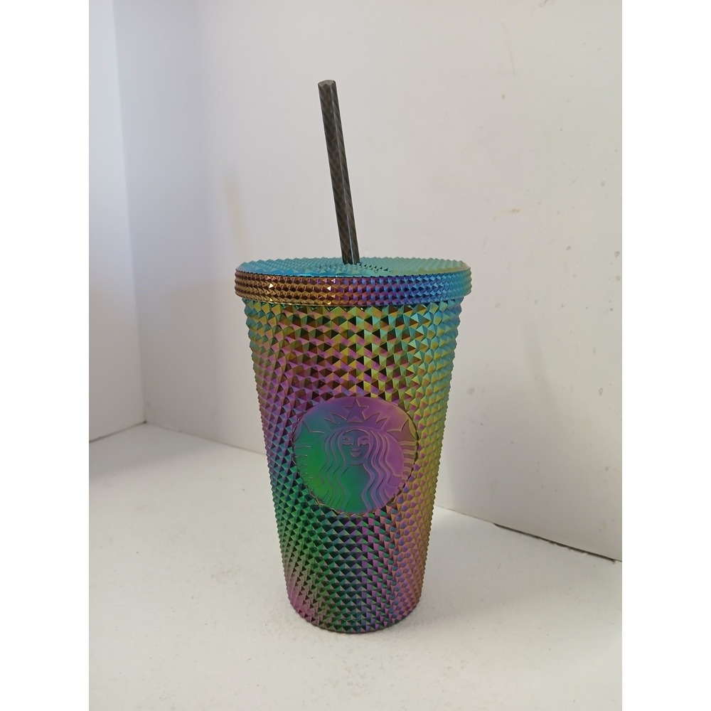 Starbucks Fall 2023 Oil Slick Studded Grande 16 oz Cold Cup Tumbler